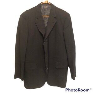 Brooks Brothers Size 42R Makers Brooksease Charcoal Wool 1/2 Lined Suit Jacket